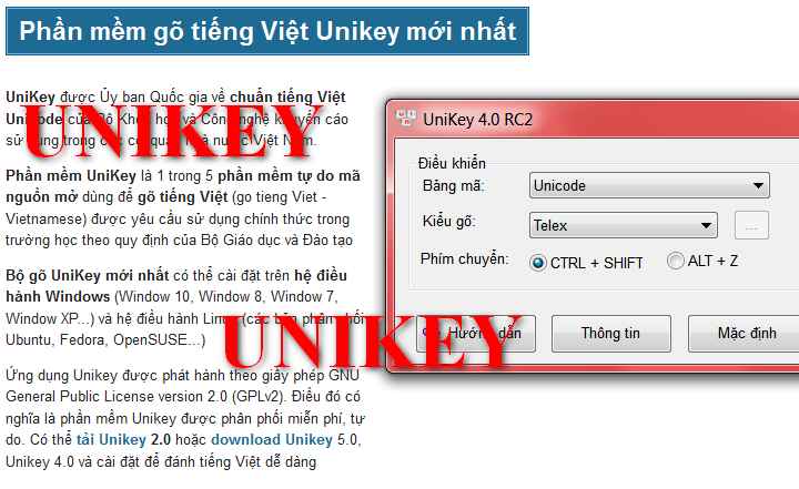 Unikey Gõ Tiếng Việt Cực Chuẩn Cho Win7 Win10 - Gõ Tiếng Việt