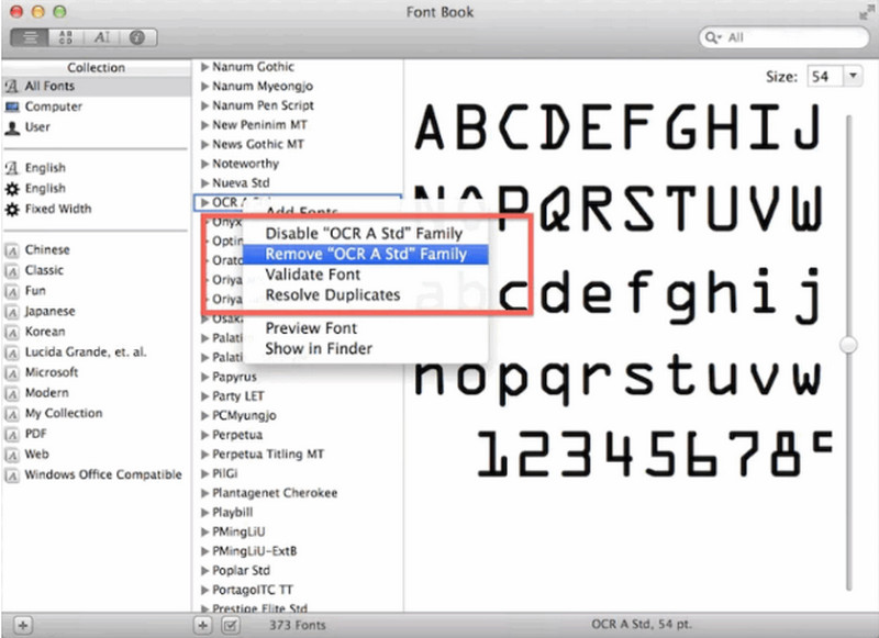 Cách khắc phục sự cố Font chữ trong hệ điều hành MAC OS X