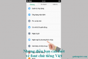 Những điều bạn cần biết về font chữ tiếng Việt