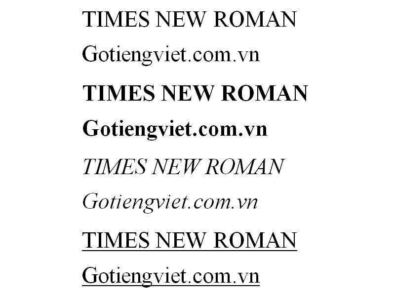 Một số loại font chữ cổ điển thông dụng hiện nay