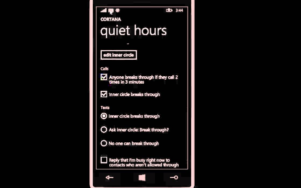 Quiet Hours giúp bạn ngừng nhận thông báo khi bạn đang bận