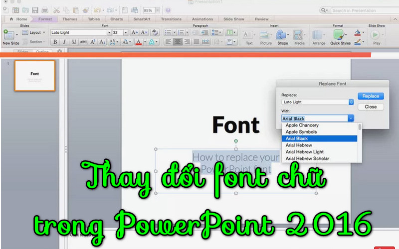 Thay đổi font chữ trong PowerPoint năm 2024 đã trở nên đơn giản hơn bao giờ hết. Bạn có thể một cách dễ dàng chọn và thay đổi font chữ cho các slide PowerPoint của mình. Chưa hết, bạn còn có thể tùy chỉnh kích cỡ, màu sắc và kiểu dáng phông chữ, tạo nên một slide thuyết trình tuyệt vời và ấn tượng.