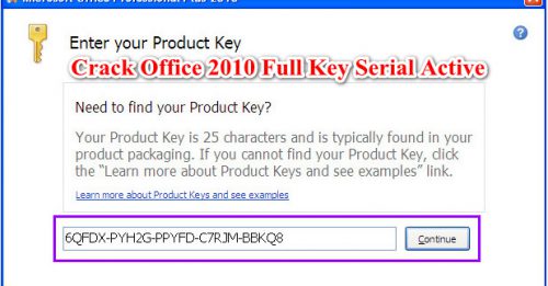 Crack Office 2010 Full Key Serial Active thành công- Gõ tiếng Việt