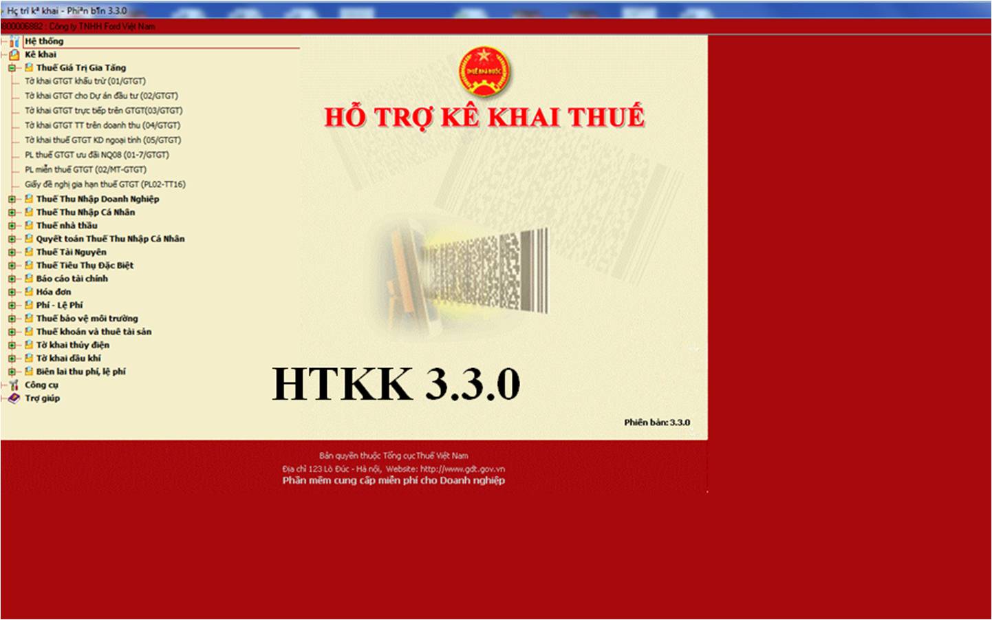 Phần mềm kê khai thuế qua mạng HTKK: Cách tải và sử dụng