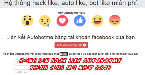 Hướng dẫn Hack Like Autobotme thành công mới nhất 2019