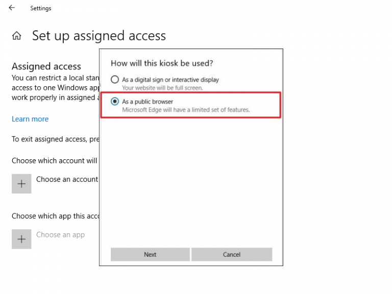 Hướng dẫn cách bật Kiosk Mode Windows 10 - Gõ Tiếng Việt
