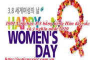 1001 Lời Chúc 8/3 bằng tiếng Hàn đặc sắc và ý nghĩa nhất 2020