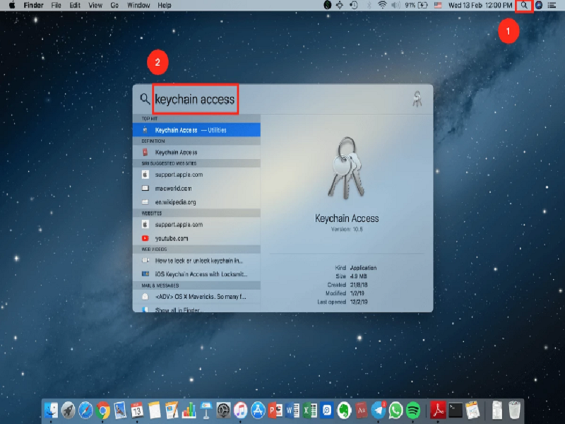 Xem Pass Wifi trên máy tính Macbook với Keychain Access