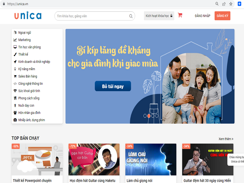 Kiếm tiền online cho học sinh với Unica Affiliate