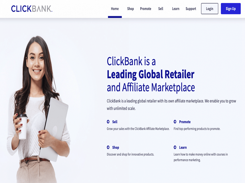 Clickbank: Web affiliate marketing kiếm tiền cho học sinh đơn giản